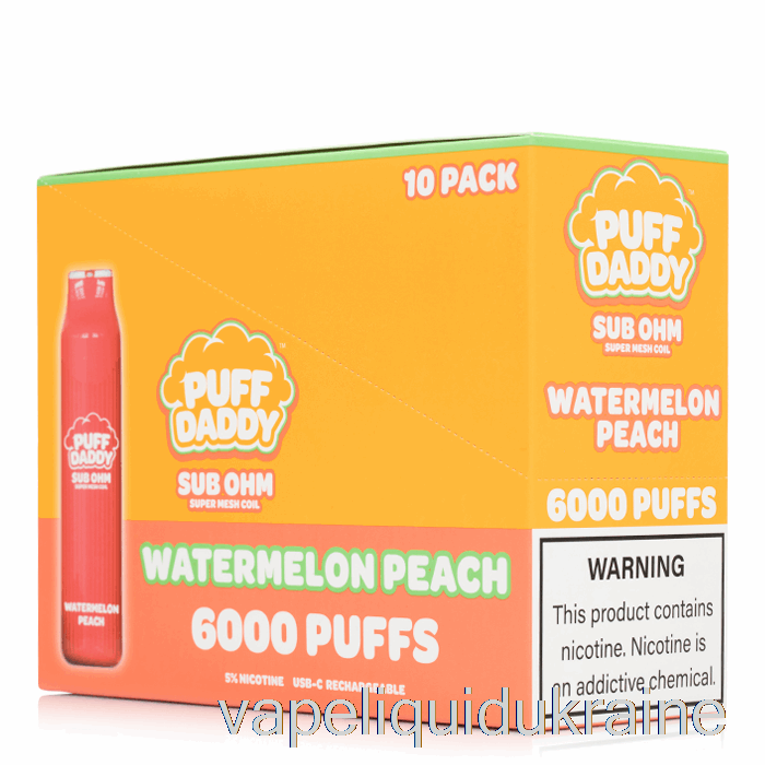Vape Liquid Ukraine [10-Pack] Puff Daddy 6000 Disposable
